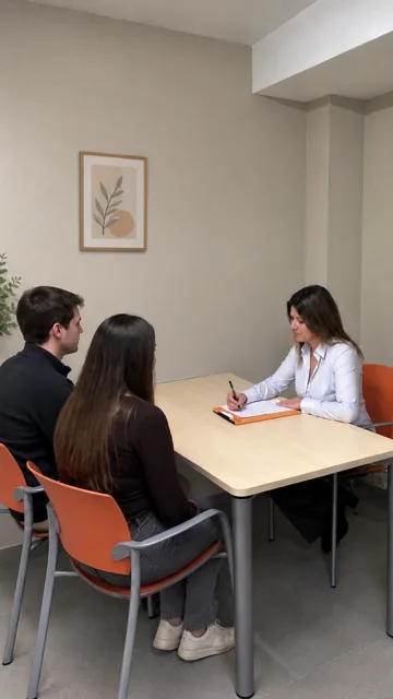 Sesión de terapia en la consulta de Girona